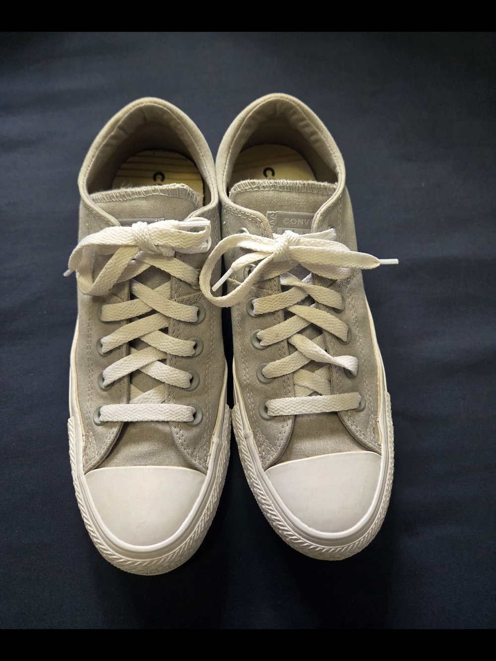Grey Low Top Converse Shoes